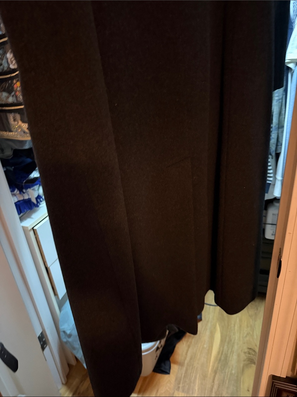 Larry Levine Black Womens  Wool Pea Coat - Picture 7 of 7